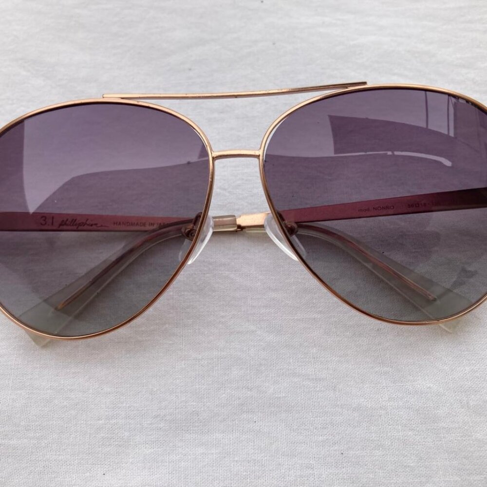 3.1 Phillip Lim Women Sunglasses Nonno Gold Frame 56[]18 135 Made Japan - Picture 8 of 17